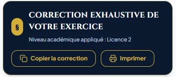 Correction exhaustive d'un exercice